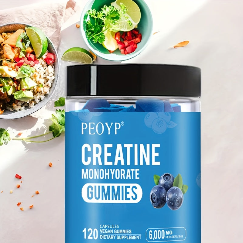 PEOYP 400g A Bottle, Blueberry Creatine Sugar Free Fudge, 6000mg Per Serving, For Women And Men Nutritional Supplement, Full Of Vitality Every Day