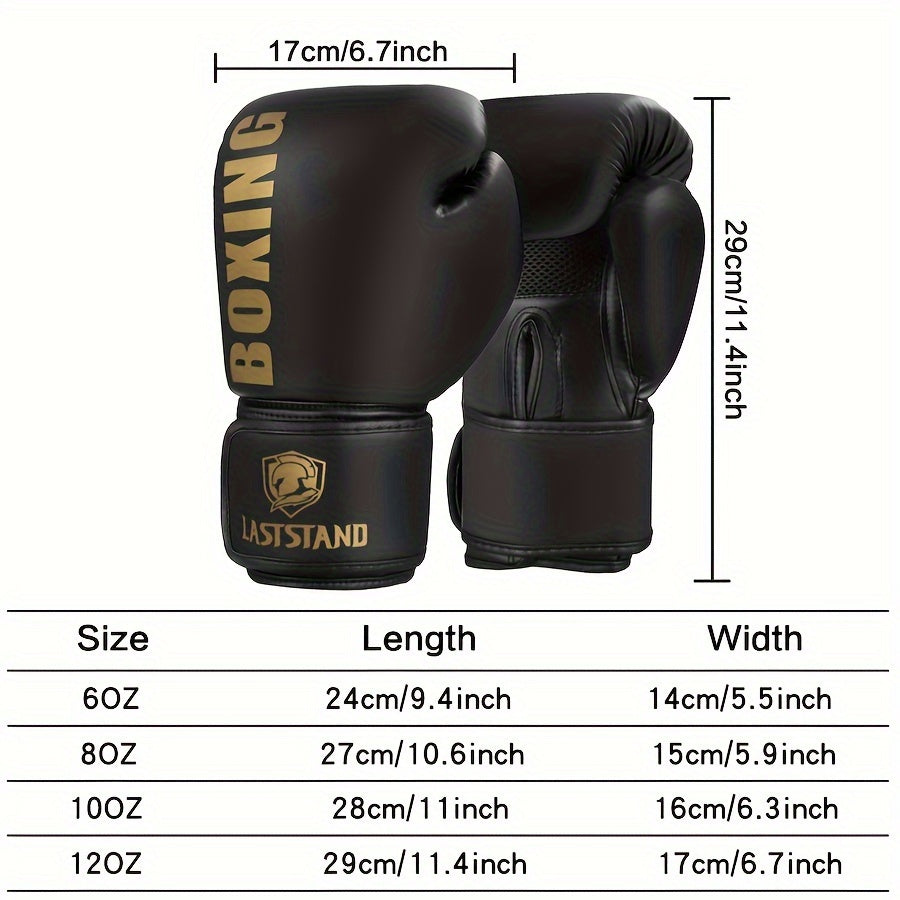 Professional Boxing Gloves for Men and Women - Ideal for Kickboxing and Muay Thai Training