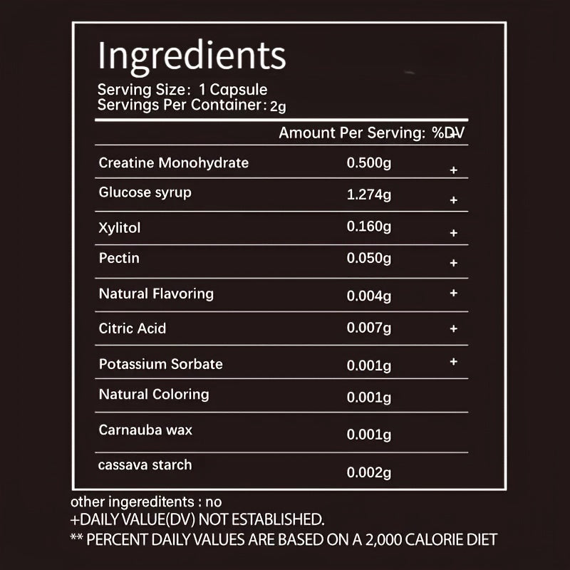 150 Gummies Per Bottle, Creatine Gummies, 5g/0.18oz Of Creatine Monohydrate Per Serving, No Sugar Or Artificial Colors, Low Calorie, Blueberry Or Strawberry Flavor