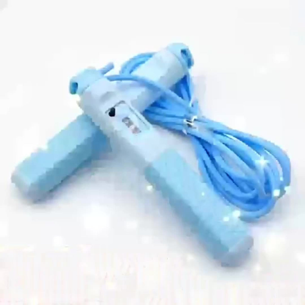 Adjustable Weighted Jump Rope, Cordless Wireless Fitness Skipping Rope for Men and Women - Ideal for Boxing, Mixed Martial Arts & Beach Bodybuilding Training, Available in Gray/Blue/Black, Workout, Exercises