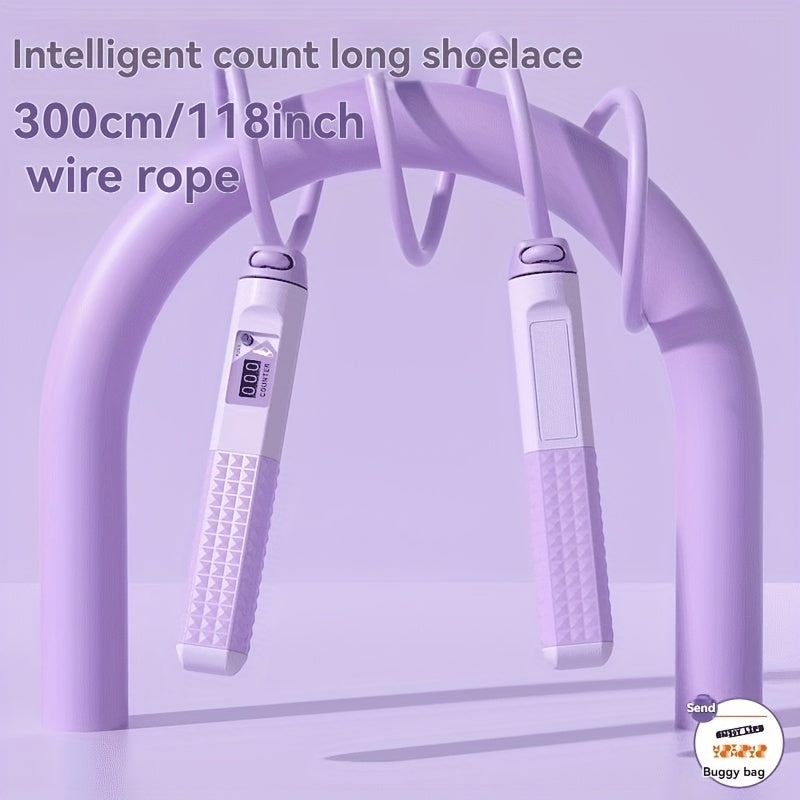 Adjustable Weighted Jump Rope, Cordless Wireless Fitness Skipping Rope for Men and Women - Ideal for Boxing, Mixed Martial Arts & Beach Bodybuilding Training, Available in Gray/Blue/Black, Workout, Exercises