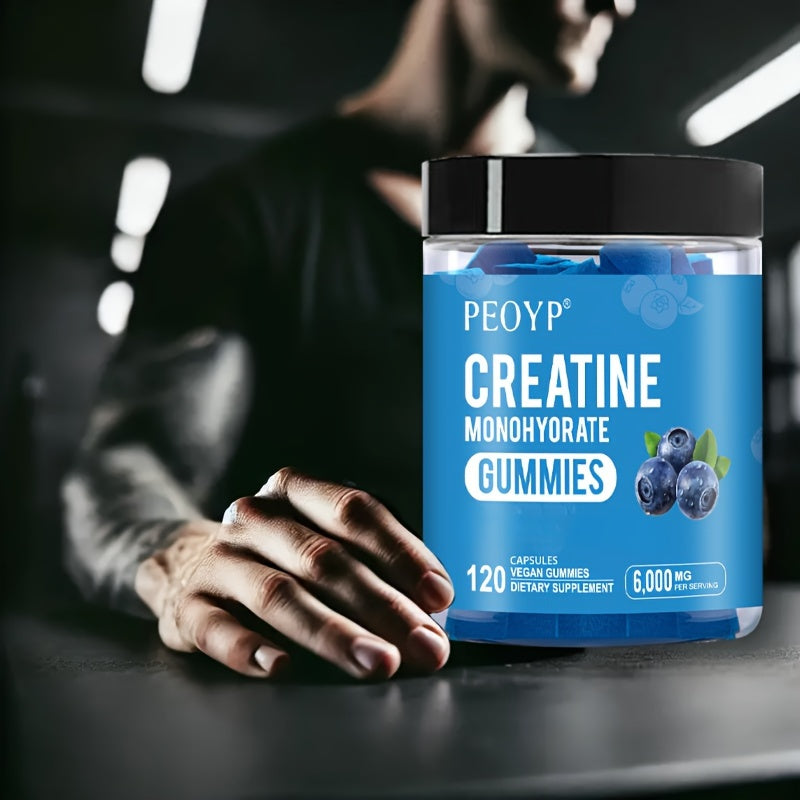 PEOYP 400g A Bottle, Blueberry Creatine Sugar Free Fudge, 6000mg Per Serving, For Women And Men Nutritional Supplement, Full Of Vitality Every Day