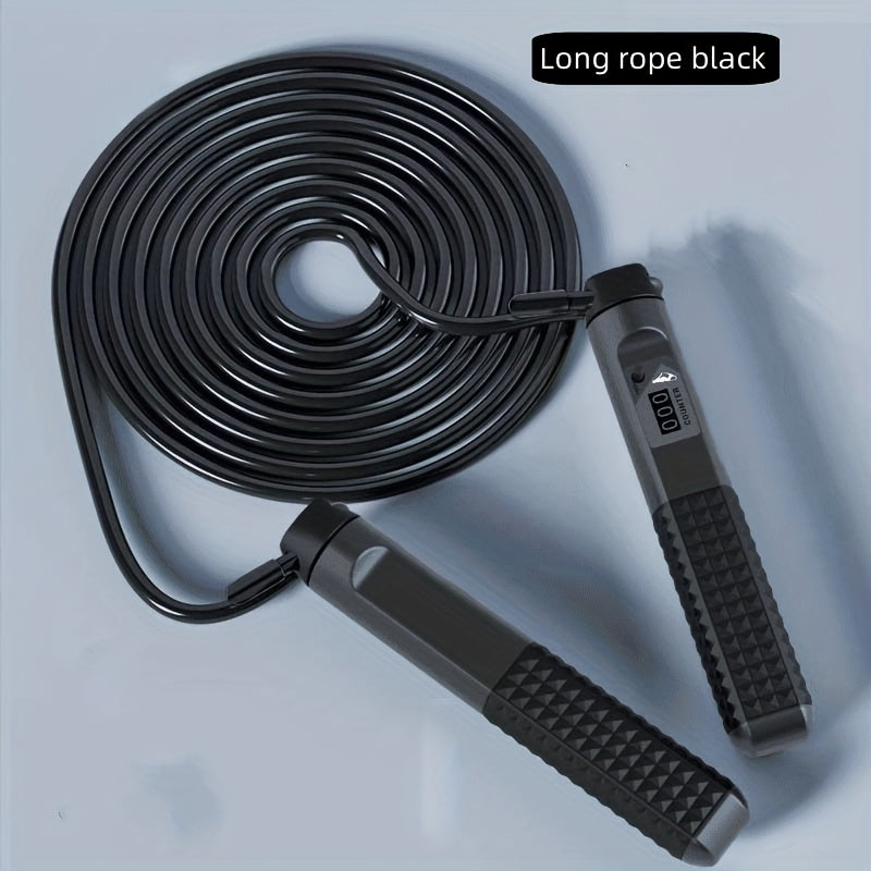 Adjustable Weighted Jump Rope, Cordless Wireless Fitness Skipping Rope for Men and Women - Ideal for Boxing, Mixed Martial Arts & Beach Bodybuilding Training, Available in Gray/Blue/Black, Workout, Exercises