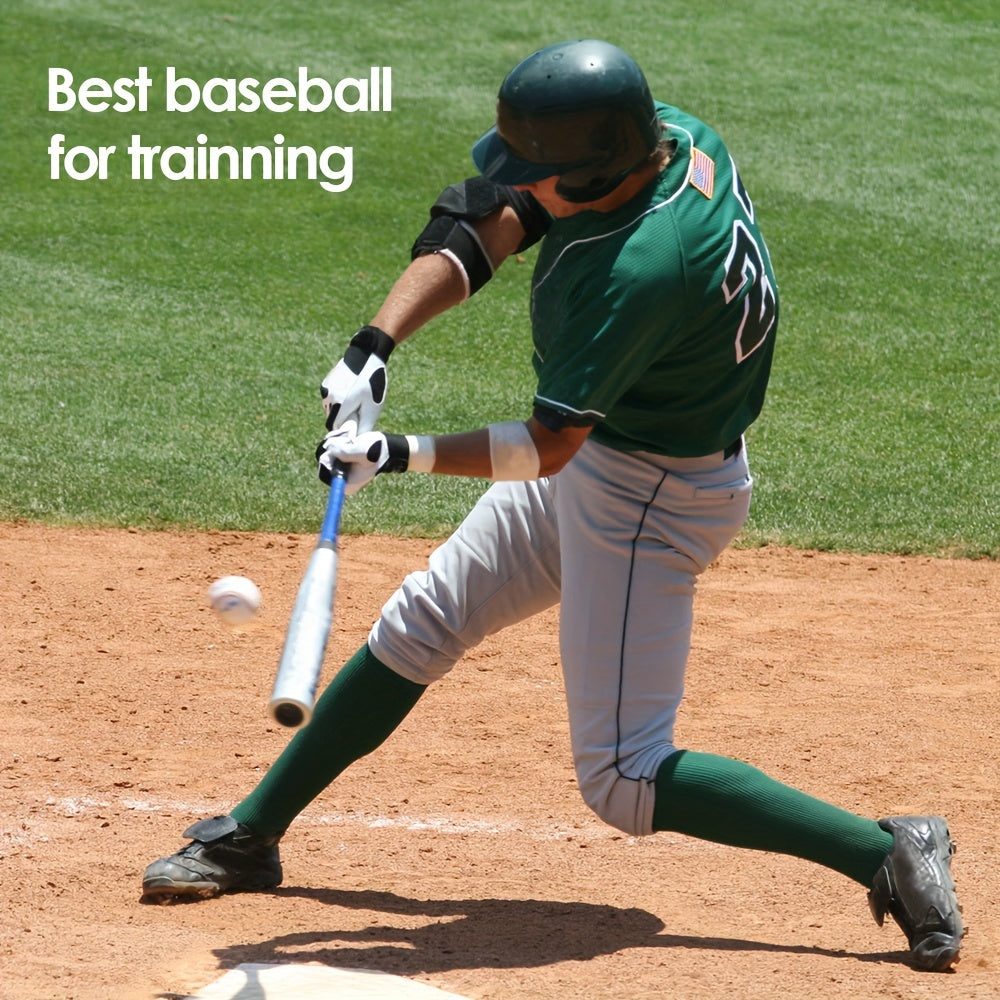 Kfseert Bucket Of Baseballs, Standard Size Leather Baseballs For Practice Training, Unmarked & Soft 9 Inch Practice Baseball, For League Play Pitching Hitting Batting Fielding Autograph Gifts, 12 Pack One Dozen