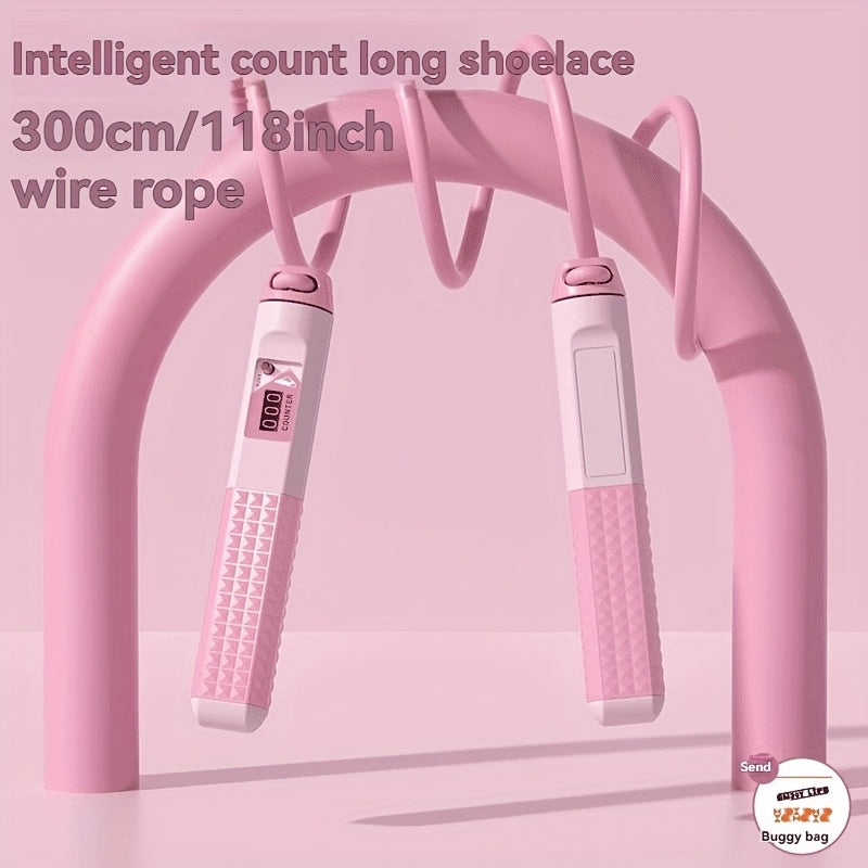 Adjustable Weighted Jump Rope, Cordless Wireless Fitness Skipping Rope for Men and Women - Ideal for Boxing, Mixed Martial Arts & Beach Bodybuilding Training, Available in Gray/Blue/Black, Workout, Exercises