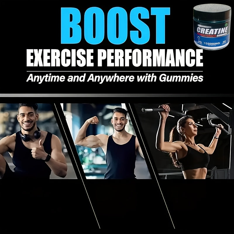 Selected Multi Dimensional Blueberry Creatine Gummies, 90 Capsules, 135000mg Per Serving, Men'S And Women'S Nutritional Supplements, Full Of Vitality Every Day, Suitable For Both Men And Women, Christmas Gifts, Birthday Gifts