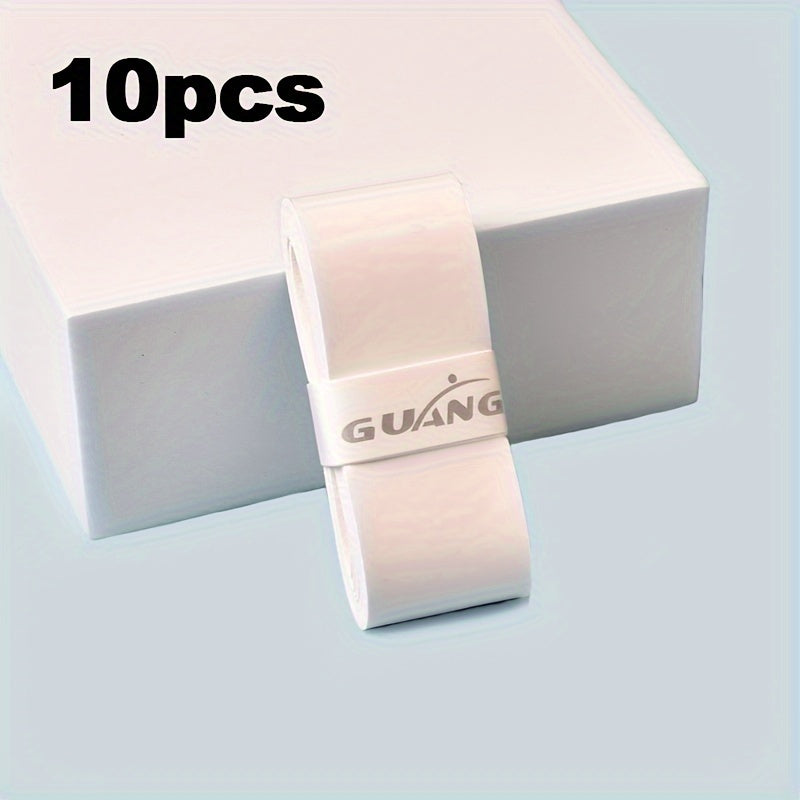 10pcs Tennis Badminton Racket Anti-Slip Absorbent Grip Belt, Breathable Sweatbands for Fishing Rod, Baseball Bat