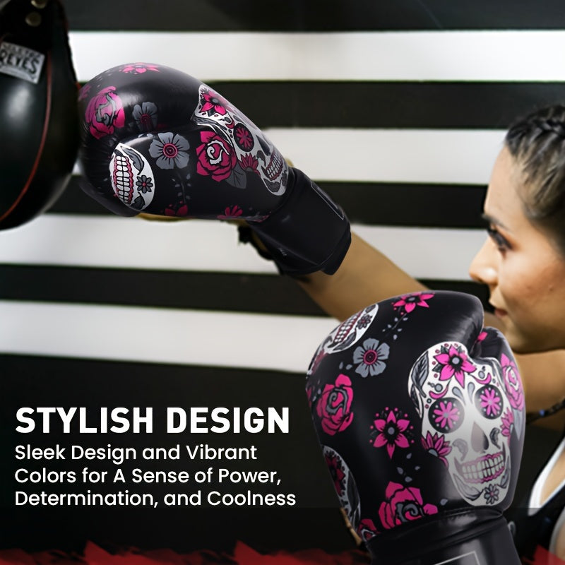 FINGER TEN Boxing Gloves Women Punching Sparring Kickboxing MMA Training Heavy Bag Glove Black Leather 8 10 12 14 oz for Womens