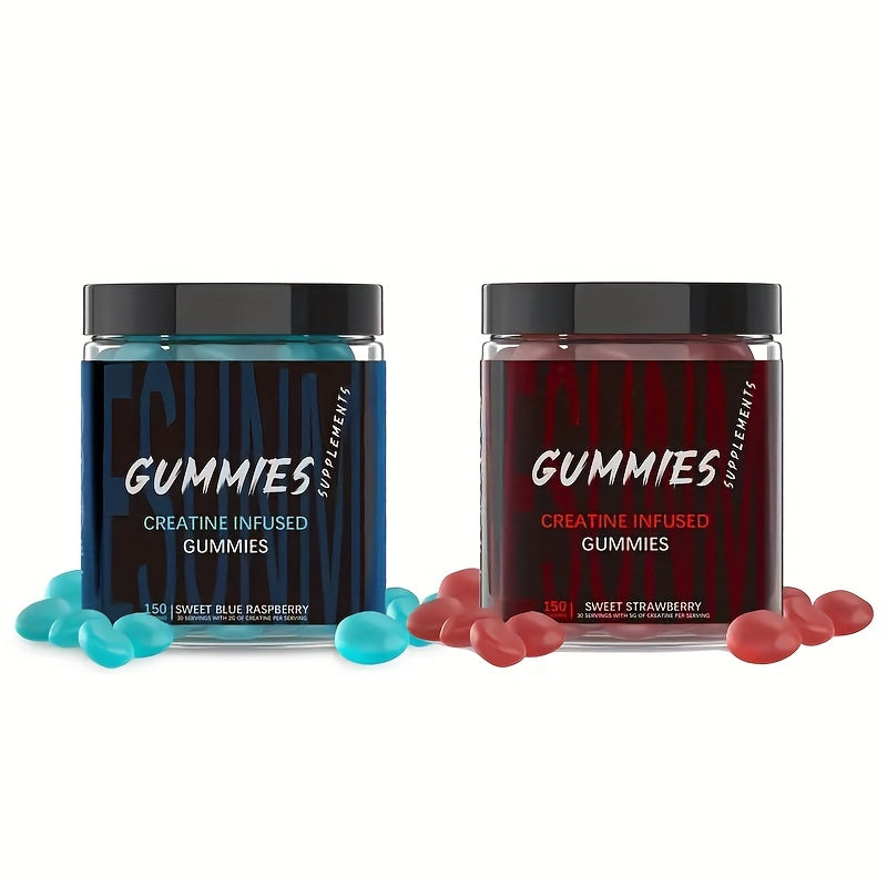 Creatine Gummies Gummies Supplements Blueberry Flavor Strawberry Flavor - 1jar Gummies