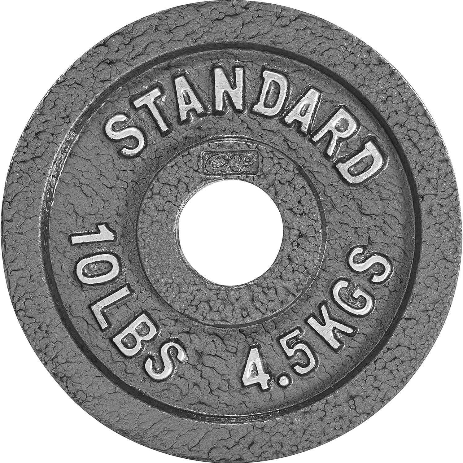 CAPHAUS Traditional/Classic 2-Inch Solid Cast Iron Weight Plates - Great for Strength Training, Weightlifting, Bodybuilding & Powerlifting, Multiple Choices Available