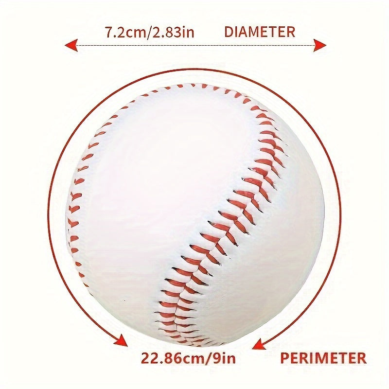 12pcs Unmarked Standard Size Baseballs for Batting, Fielding, Hitting, Pitching, Practice Training