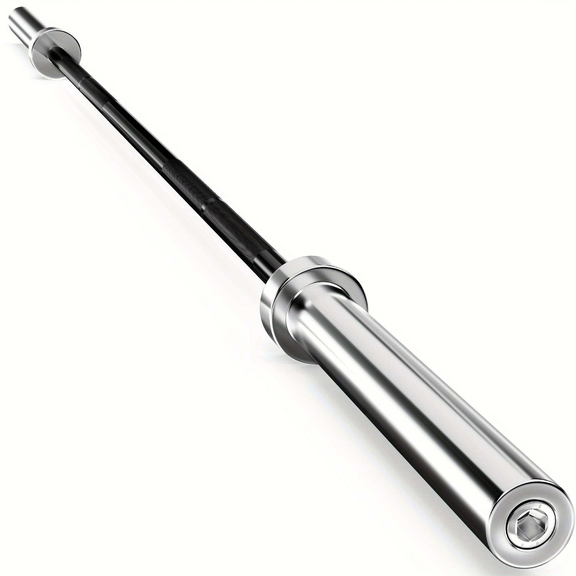 1pc Premium Barbell Bar - Durable Weightlifting Equipment for Home Gym, Strength Training, Fitness Exercise, and Bodybuilding - Heavy-Duty Construction, Ergonomic Design, and Smooth Spin