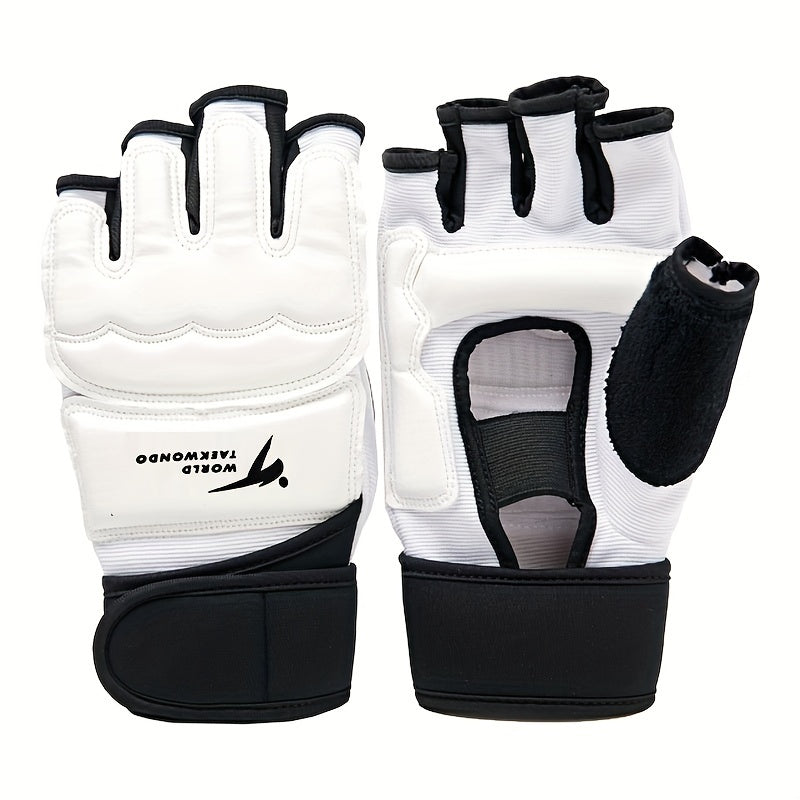1 Pair Boxing Gloves/Foot Guards, Half-finger Gloves, Foot Protective Sleeve, For Boxing, Taekwondo, Fitness Training